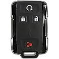 KeylessOption Key Fob Replacement for 2014 2015 2016 2017 2018 2019 Chevrolet Chevy Colorado Silverado Suburban Tahoe GMC Sierra Yukon Canyon Keyless Entry Remote, 4-Button M3N32337100