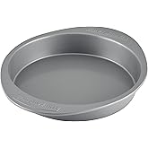 Farberware Nonstick Bakeware Baking Pan / Nonstick Cake Pan, Round - 9 Inch, Gray, 1 Count (Pack of 1)