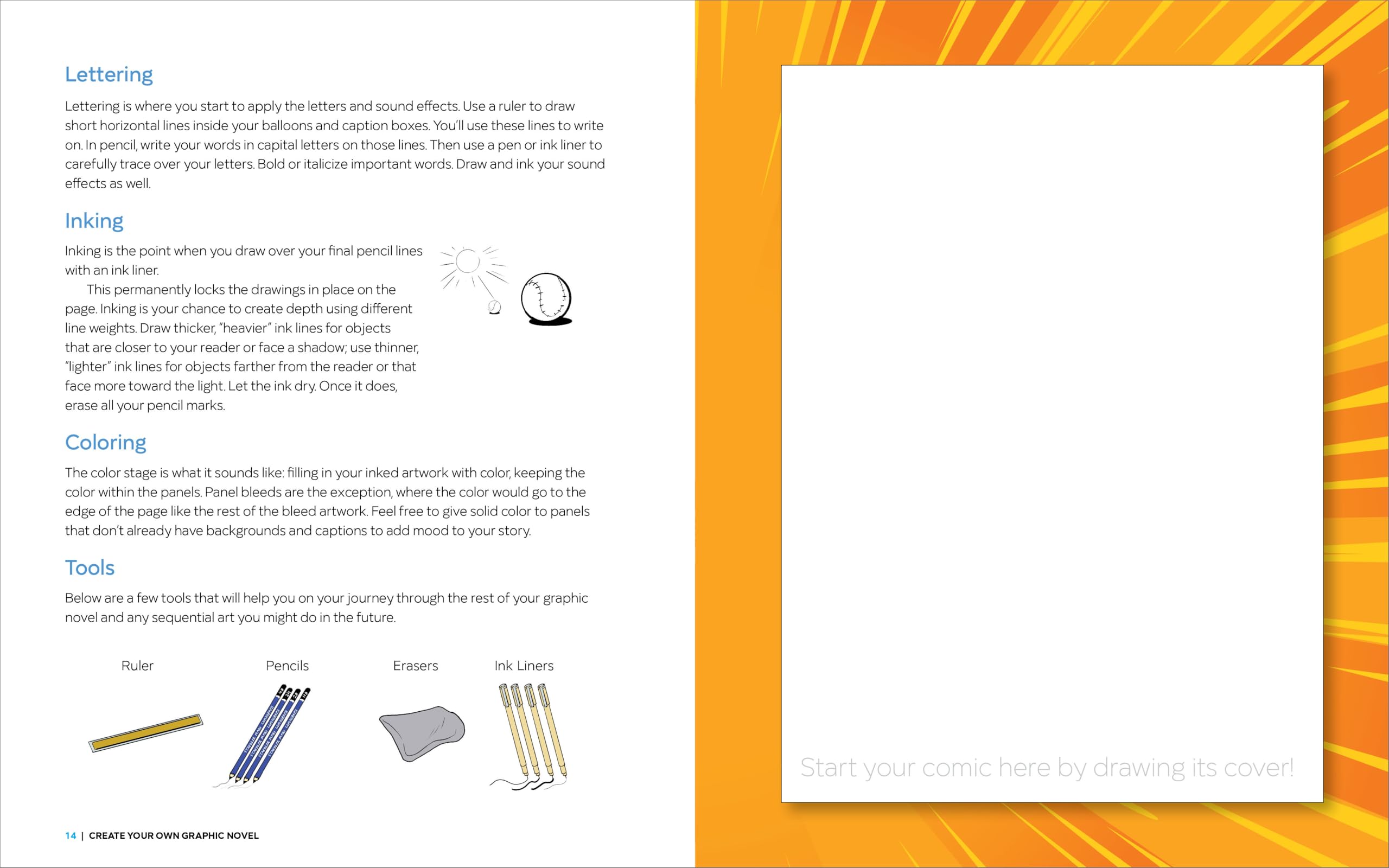 Create Your Own Graphic Novel: A Guide for Kids: Write and Draw Your Own Book Create Your Own Graphic Novel: A Guide for Kids: Write and Draw Your Own Book Create Your Own Graphic Novel: A Guide for Kids: Write and Draw Your Own Book Paperback