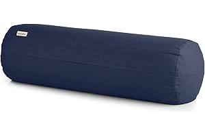 basaho Yoga Bolster | Organic Cotton | Buckwheat Hulls | Removable Washable Cover