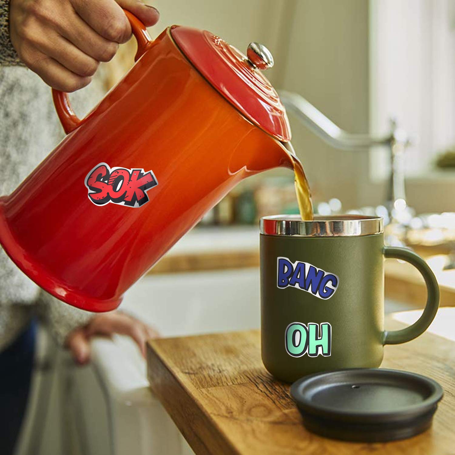 Mizzuco Vinyl Stickers Waterproof Words Stickers 25 Pieces for Teens Girls Laptop Bumper Helmet Ipad Car Luggage Water Bottle (YM31)