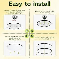 hykolity 32 Inch Oval LED Ceiling