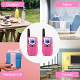 Retevis RT389 Walkie Talkies for Kids 8 Channel 99 Codes 1 Pair Pink view 8