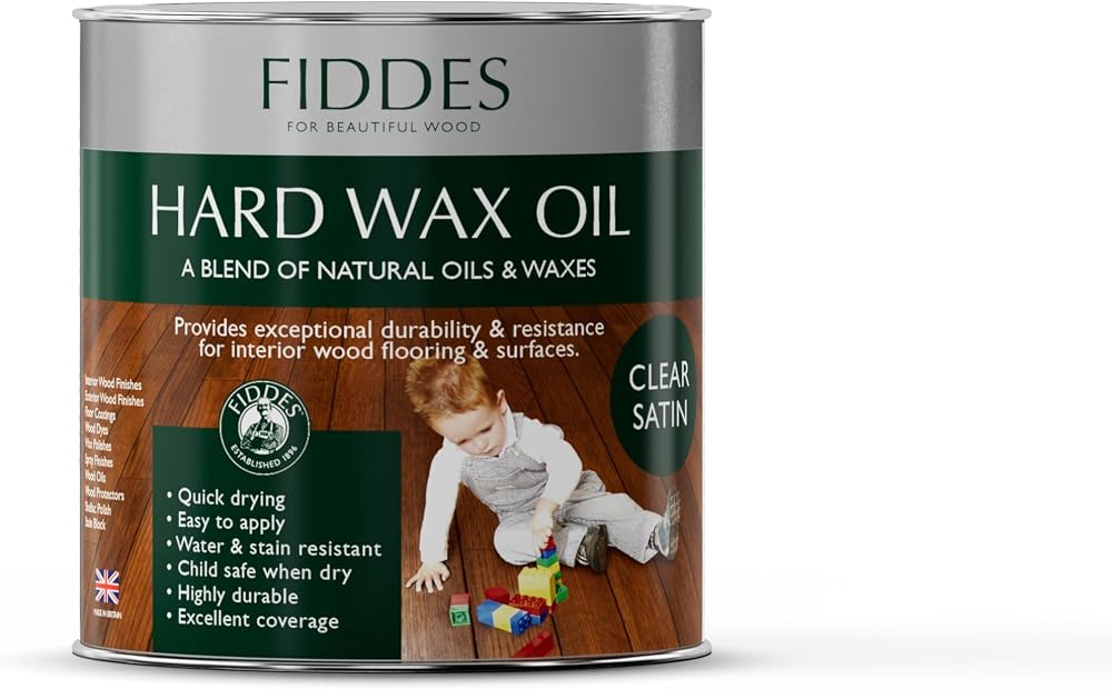 Fiddes Satin Finish Hard Wax Oil 250 ml Clear
