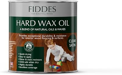 Fiddes Satin Finish Hard Wax Oil 250 ml Clear