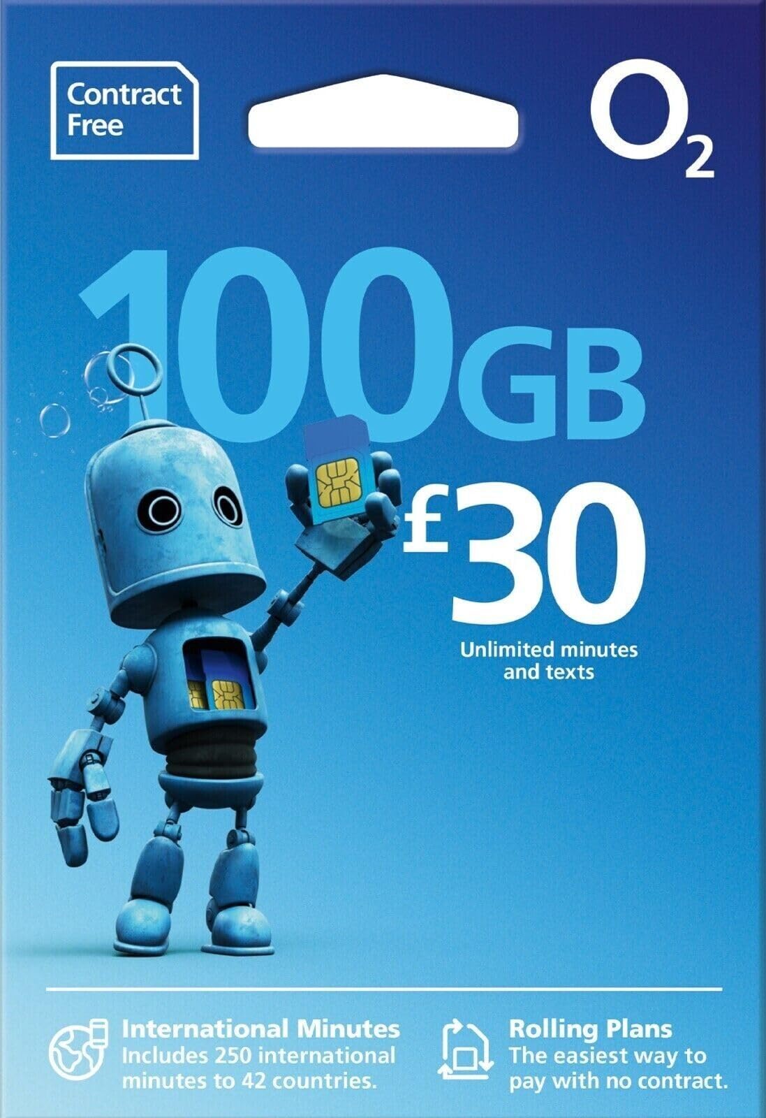 O2/02 Topup £30 for 20GB Internet, 5000 mins + 5000 texts. FAST 4G Pay As You Go Multi SIM Card - NANO/MICRO/STANDARD size. Fits iPhone 5S/6/6S/7 Plus/8 Plus/SE/X & Samsung Galaxy S7 Edge/S8 phones
