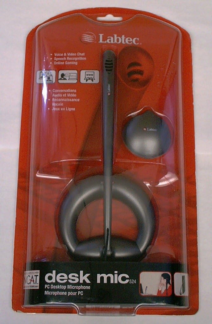 Labtec Desk Mic 524 Microphone For PC Computers