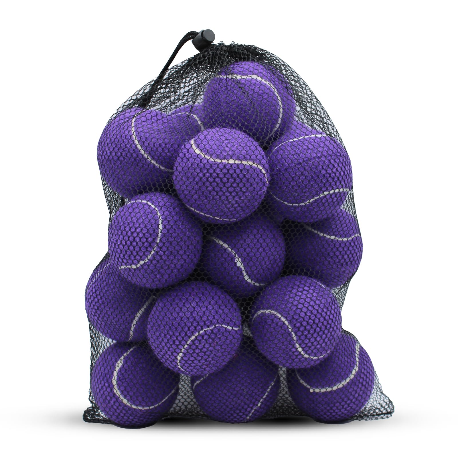 SHYUJAJIE Tennis Balls, 20 Pack Training Tennis Balls,High Elasticity Practice Tennis for Beginner, Exercise Playing Balls for Pet Dog (Purple)