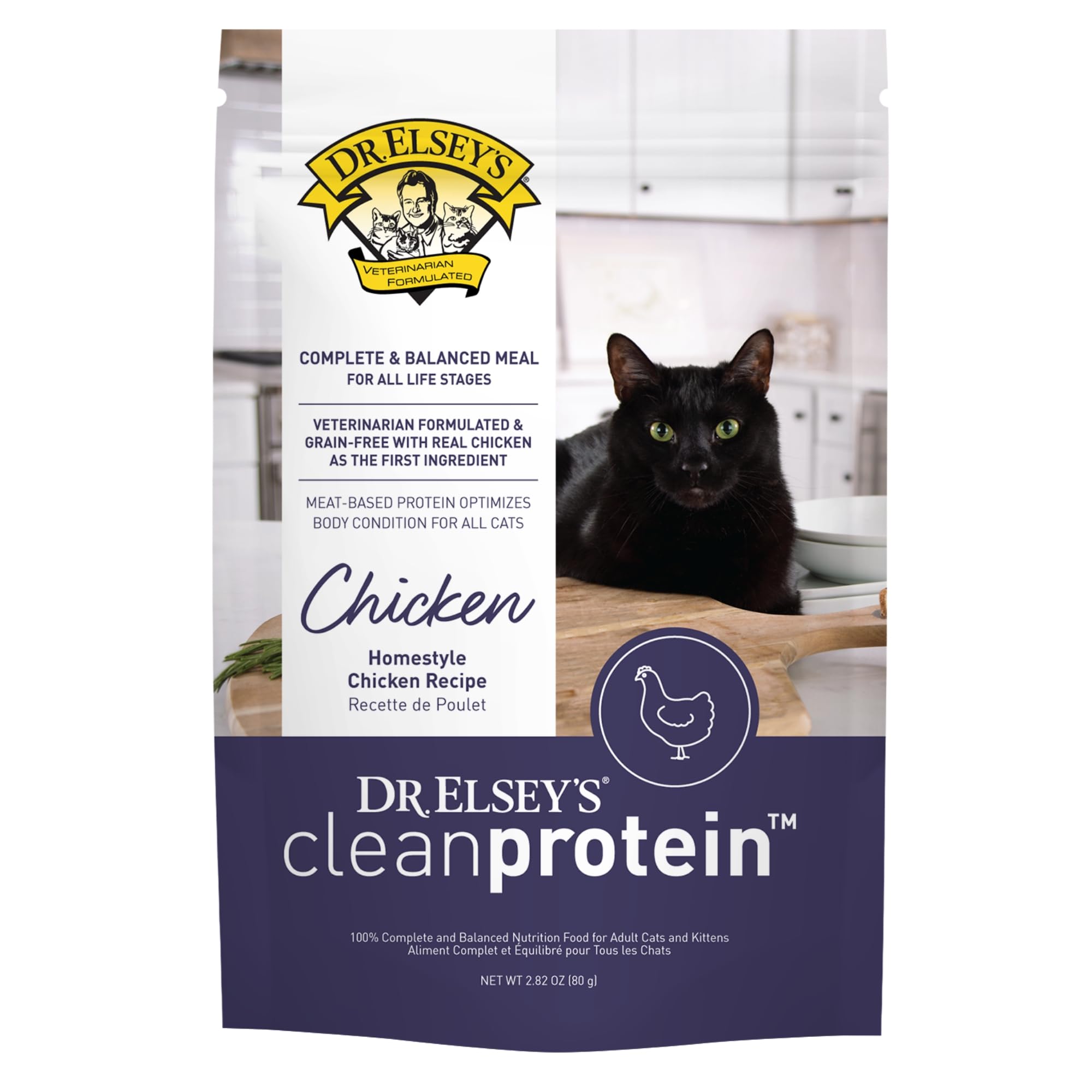 Photo 1 of Dr. Elsey's Clean Protein Chicken Home Style Recipe All-Meat Pouch (Pack of 12)