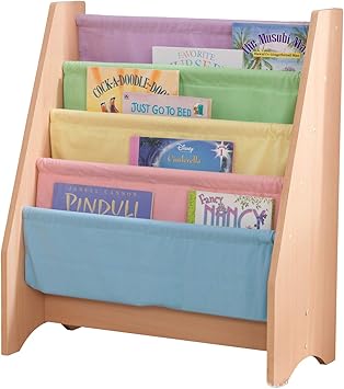 pastel bookshelf