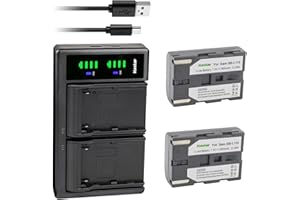 Kastar 2-Pack SB-L110 Battery and LTD2 USB Charger Replacement for Samsung SB-L110 SB-LS110 (NOT Compatible with SB-L110A), SB-L220 SB-LS220, SB-L70 SB-L70A SB-L70R SB-LS70AB Battery, Samsung VP-D85