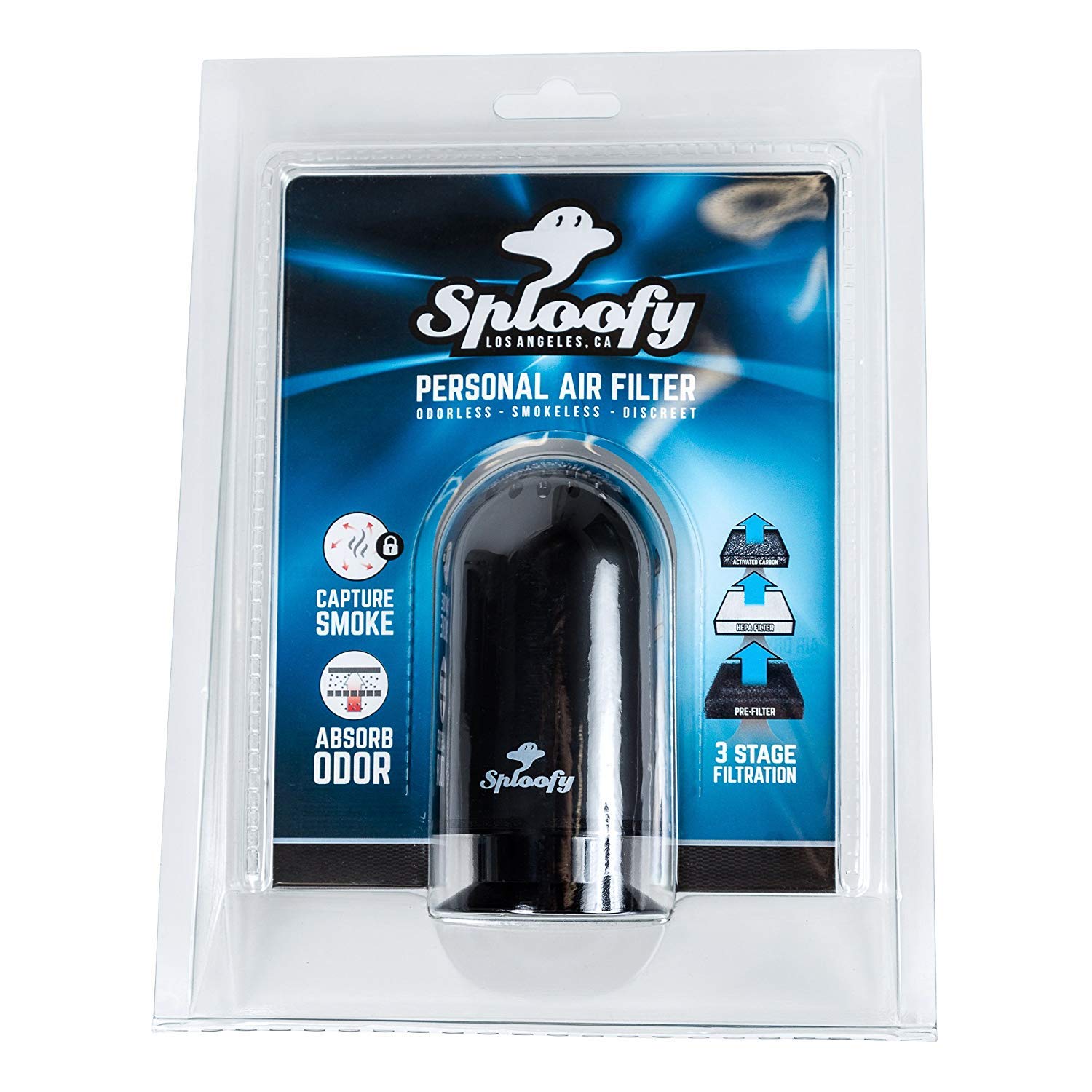 Sploofy Smoke Personal Air Filter Black Home & Kitchen
