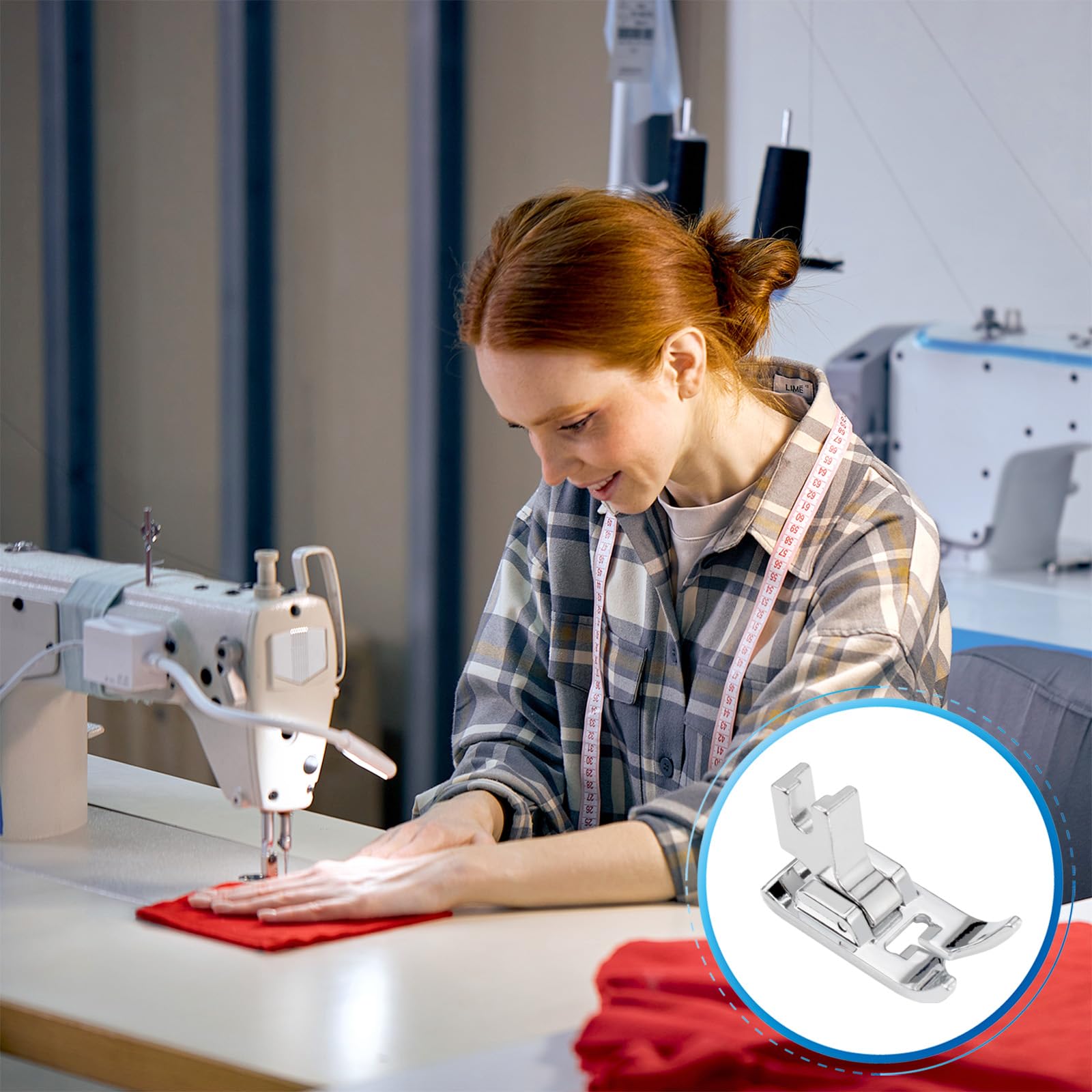 FIKLOTA Universal Low Shank Zig Zag and Straight Stitch Presser Foot for Singer, Brother, Janome, Juki, Babylock, Elna, Kenmore, White, Necchi, Simplicity, Euro-Pro, and More Sewing Machines