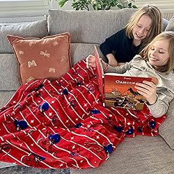 ZonLi Flannel Fleece Throw Blanket Twin Size 60" x