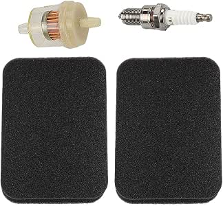 thumbnail interactive-video image 1 of 3-Pack Air Filters For Generac GP5500, GP6500, GP6500E, GP7500E Generators – Sunapton – Replaces Carb Filter 1 of 4