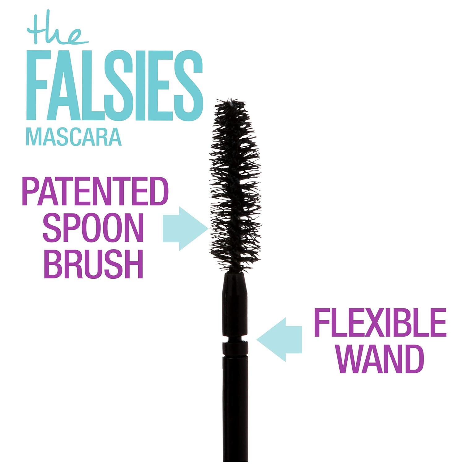Volumizing, Lengthening Washable Mascara, Blackest Black, by Maybelline Volum' Express The Falsies Clump-Free Formula for Thicker, Fuller Lashes, 1 Tube: Beauty