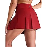MIER Tennis Skirts for Women Pleated Golf Skirt with Liner Pocket High Waisted Athletic Skort for Running Workout Sports