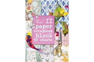 Daphne's Diary Scrapbook II | 50 Pages with 100 Beautiful Designs | Vintage Scrapbooking Kit with Paper & Craft Supplies | Perfect for Self-Care, Junk Journaling, and Creative Projects