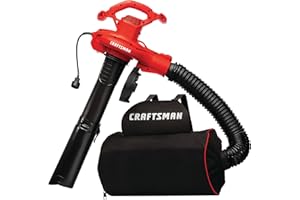 CRAFTSMAN Leaf Blower/Vacuum and Mulcher, 3 in 1 Wearable Yard Cleaner, 450 CFM/260 MPH (CMEBL7000-CA)