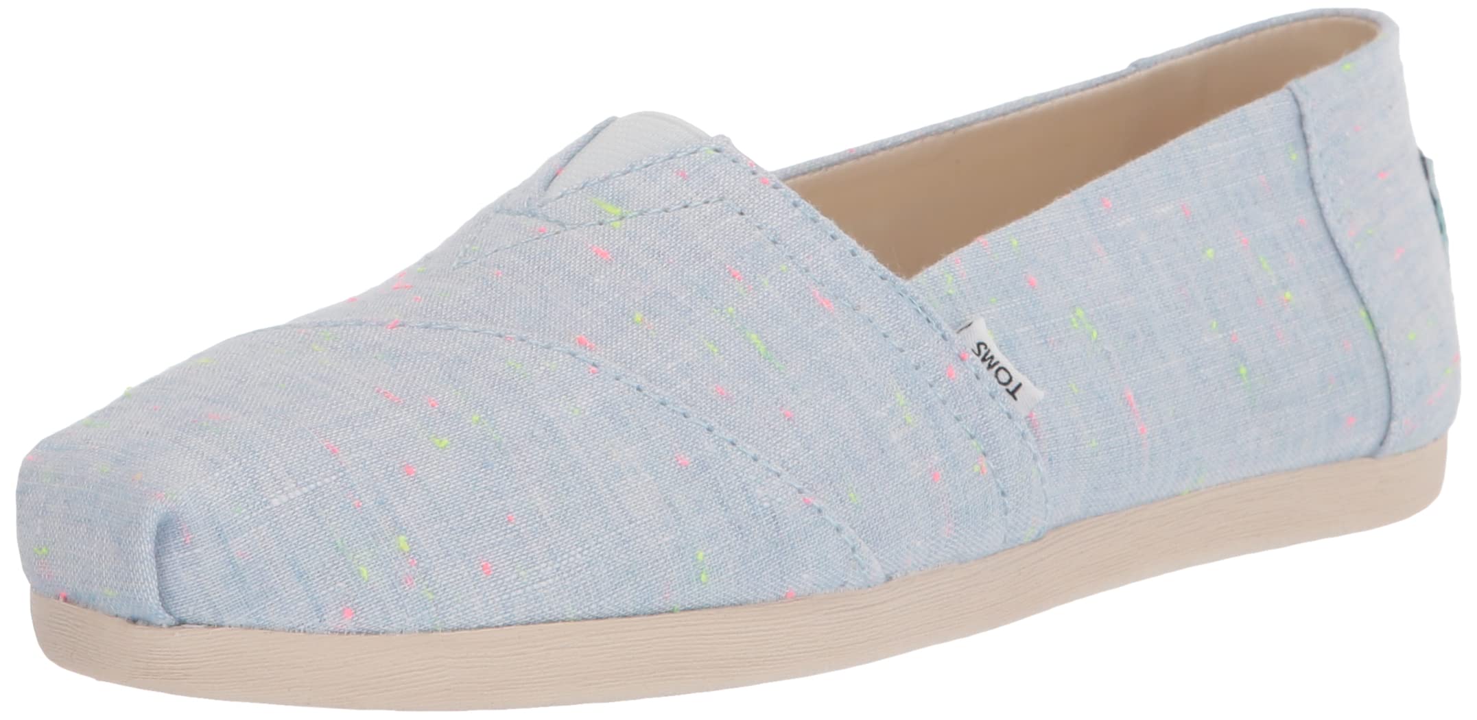 TOMS Women's Alpargata Loafer Flat, Dark Fuchsia