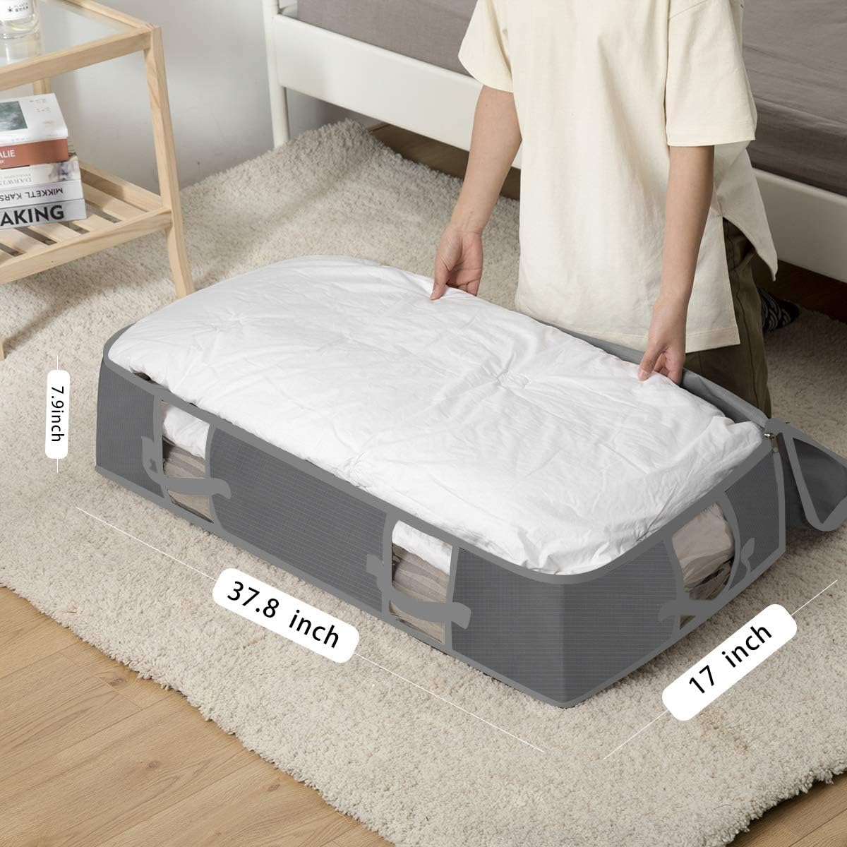 Underbed Storage Bags Organizer Container Under bed Oxford cloth 210D