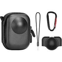 Funda Transporte DJI OSMO 360 AMAZEAR | Con Tapa De Lente, Correa Muñeca, Bolsa Compacta