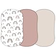 Sábanas De Cuna 100% Algodón Orgánico Compatibles Con Mika Micky Bedside Sleeper, Paquete De 2, Sábanas De Moisés Ultra Suaves Para Bebé, Color Blanco