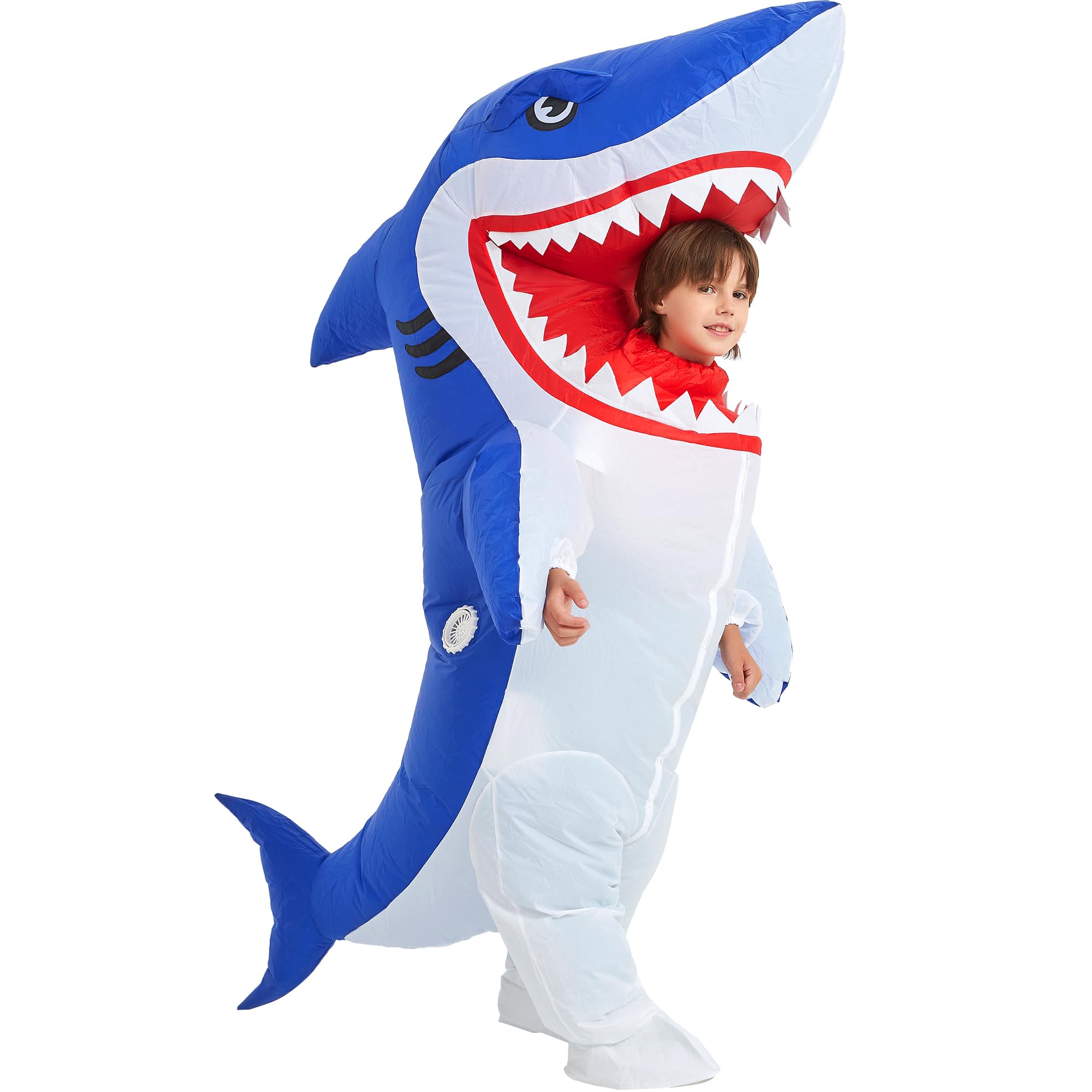 One Casa Blow Up Party Costume,Inflatable Costumes for Kids, Full Body Shark Costume,Halloween Costumes for Boys Girls