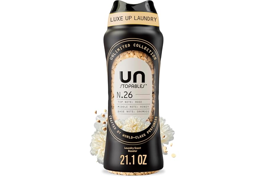 Downy Unstopables Unlimited Collection In Wash Laundry Scent Booster Beads, No. 26, Fine Fragrance, Long Lasting Fresh Scent Beads, 21.1 oz