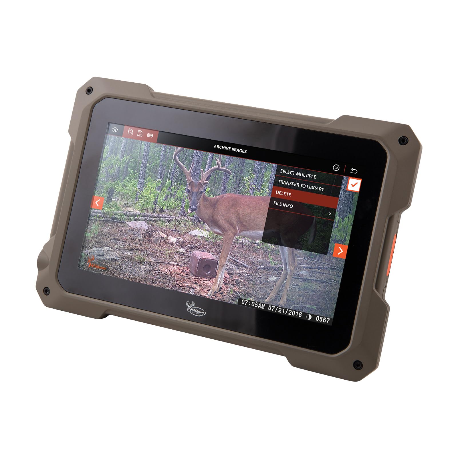Photo 1 of WILDGAME INNOVATIONS Trail Pad Tablet VU70 Dual SD Card Viewer for Hunting & Wildlife Observation Durable Weather-Resistant Memory Card Reader with 7" Touch Screen