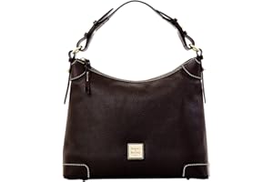 Dooney & Bourke Women's Hobo Shoulder Bag in Pebble Grain Leather, Large Handbag with Adjustable Shoulder Strap