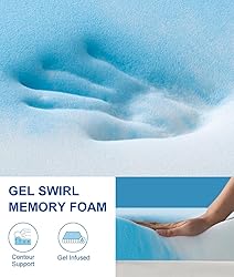 BedStory 3 inch Memory Foam Mattress Topper