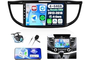 [4G+64G] Android 13 Car Stereo for Honda CRV 2012-2016 with Wireless CarPlay Android Auto,9 inch Touchscreen Car Radio with M