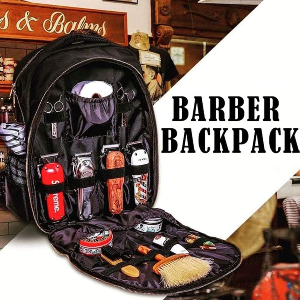 CTEGOOD Portable Hairdressing Tool Backpack Fashion Makeup Bag With Large Capacity And Well-ordered For Barber Bags, Leisure Bags, Practical And Fashionable