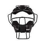 Champion Sports Lightweight Umpire Face Mask, Black