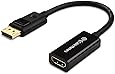 Cable Matters Gold Plated DisplayPort to HDMI Adapter, Black
