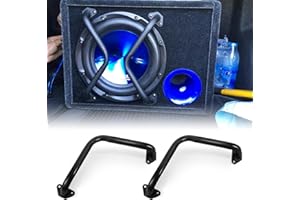 Tongze 10" Speaker Bar Grill: Matte Black Metal Car Audio Speaker Grill Cover, Subwoofer Grill Cover Protector