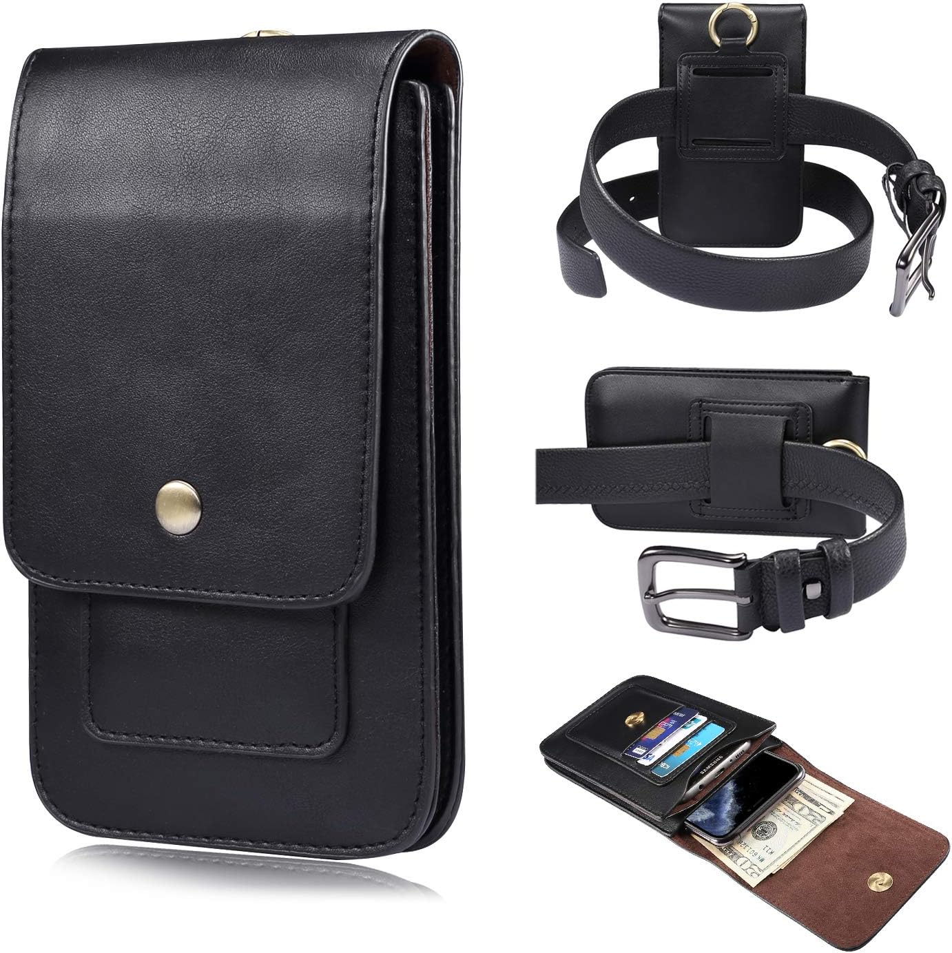 ZORSOME Premium Leather Belt Holster Phone Holder with Clip for Galaxy Note 20,note20 Ultra,S23+,S24 S23 Ultra,S21/S20 Ultra,A53 5G,A24