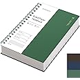 EMSHOI B5 Spiral Notebook College Ruled Lined Journal, Large 7.48" X 10.15", 300 Pages/150 Sheets, 100gsm Thick Paper, Waterproof Hardcover, for Office School Women Men Work Writing Notes, Green