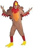 Forum Novelties Fleece Turkey Costume, As Shown, Plus