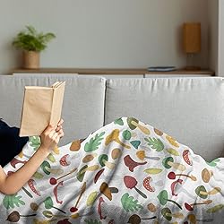 Ambesonne Forest Throw Blanket, Botanical