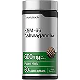 Horb&auml;ach KSM-66 Ashwagandha | with L-Theanine | 60 Coated Caplets | Vegan, Non-GMO, Gluten Free Complex Supplement