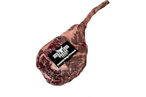 MEAT YOUR CHEESE Australian Wagyu Tomahawk Steak x 1 Pack of 32oz BMS 6-7 Australian Wagyu Quality, Fresh Meat and Exquisite taste, Grass fed, grain finished, no added hormones