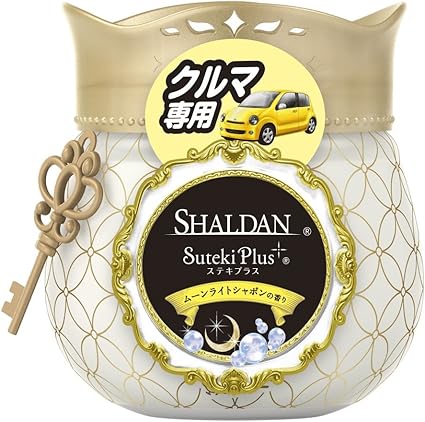 Amazon シャルダン Shaldan ステキプラス クルマ専用 車用 ムーンライトシャボンの香り 90g 車 消臭剤 消臭 芳香剤 シャルダン ドラッグストア