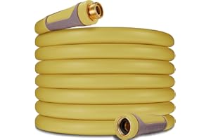 INFIXISO 75 FT Garden Hose Non-Expandable Hoses - All New 2024 Kink Free Water Hose - Flexible Car Wash Hose with Solid Brass Connector, Leakproof Lightweight Non-Expanding Pipe for Yard,Outdoor