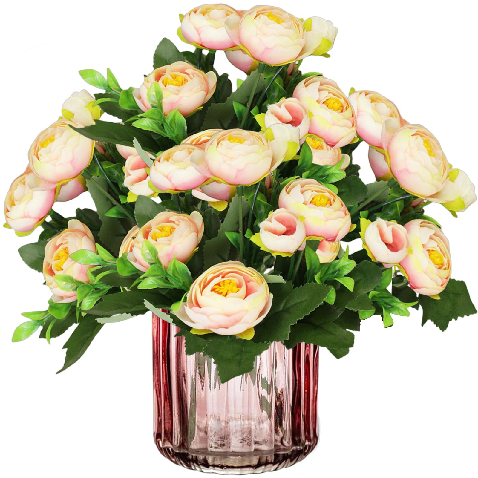 astylishome Faux Flowers Artificial Simulation Bouquet Bride Holding Flower Bridal Wedding Bouquets Camellia Garden Wedding Decoration for Valentines Day Pink 0908