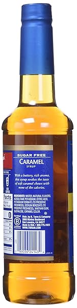 TORANI SUGAR FREE SYRUP, CARAMEL, 25.4 OUNCE (PACK OF 1)