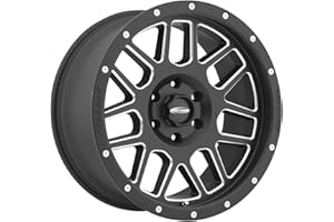 Pro Comp Alloys Series 40 Vertigo Satin Black Wheel with Milled Accents (20x9"/6x5.5")