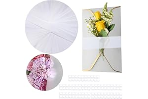 LAIFOOSHEN 100Pcs Clear Invitation Belly Bands for 5x7 Invitations with 100Pcs Adhesive Dot. Vellum Paper Bands for Party Envelopes soap Packaging, Decorative Wraps Paper Strips Wedding Invitations Accessories