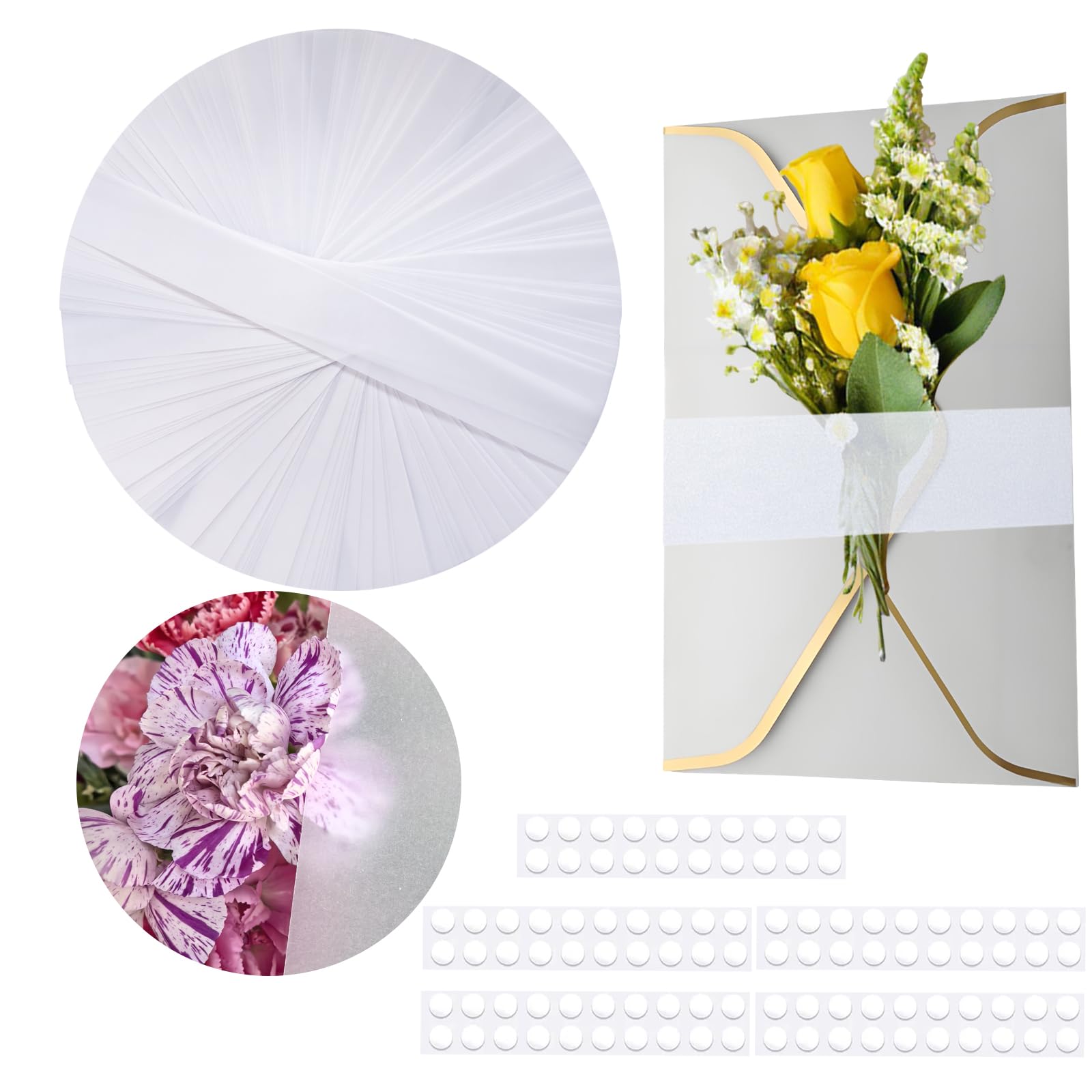 Photo 1 of 100Pcs Clear Invitation Belly Bands for 5x7 Invitations with 100 Adhesive Dot.Vellum Belly Bands for Cards Party Envelopes Soap Packaging,Decorative Wraps Paper Strips Wedding Invitations Accessories